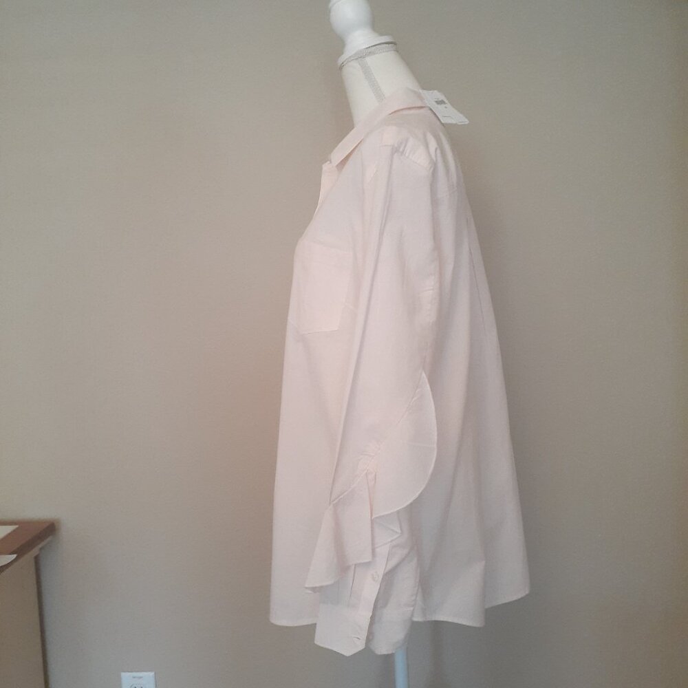 Banana Republic Ruffle Cuff Shirt NWT - Picture 7 of 15